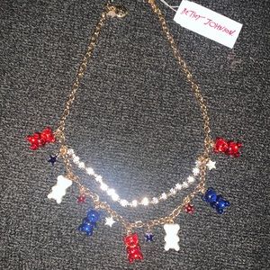 Betsey Johnson All American gummy bear necklace